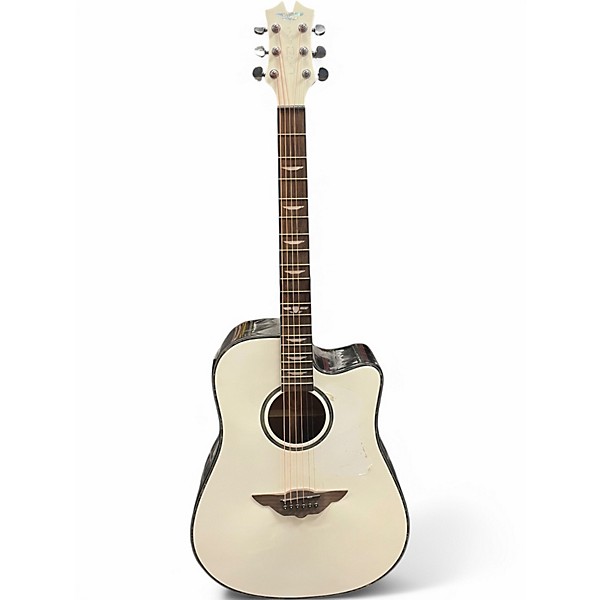 Used Keith Urban Night Star White Acoustic Electric Guitar