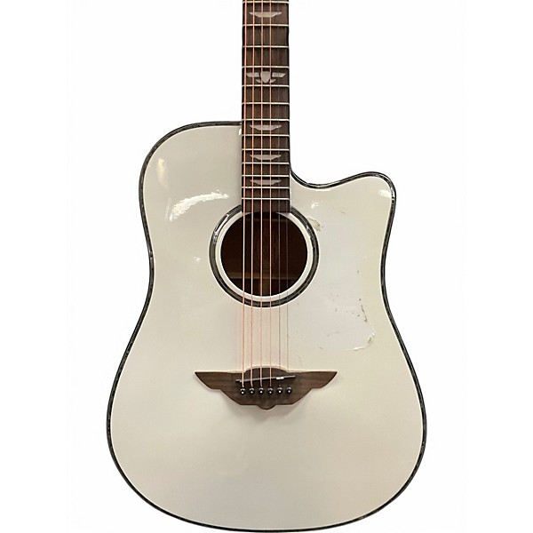 Used Keith Urban Night Star White Acoustic Electric Guitar