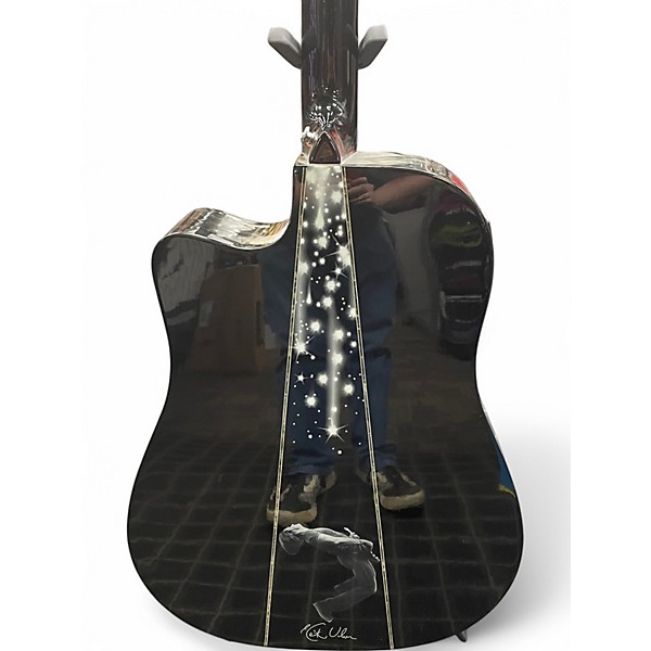 Used Keith Urban Night Star White Acoustic Electric Guitar