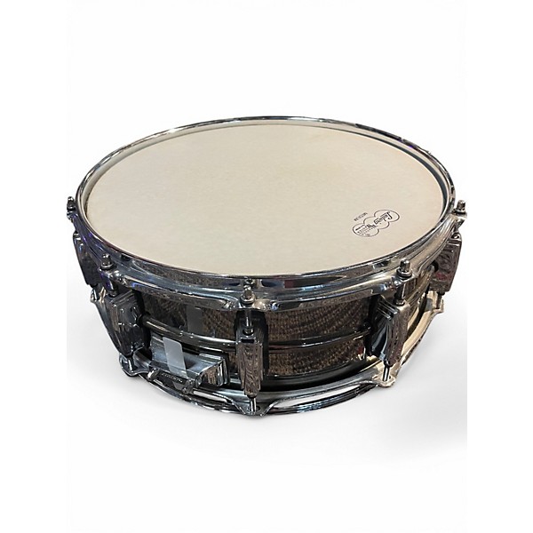 Used Ludwig 5.5X14.5 Black Beauty Snare CHROME OVER BRASS Drum