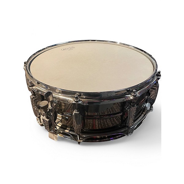 Used Ludwig 5.5X14.5 Black Beauty Snare CHROME OVER BRASS Drum