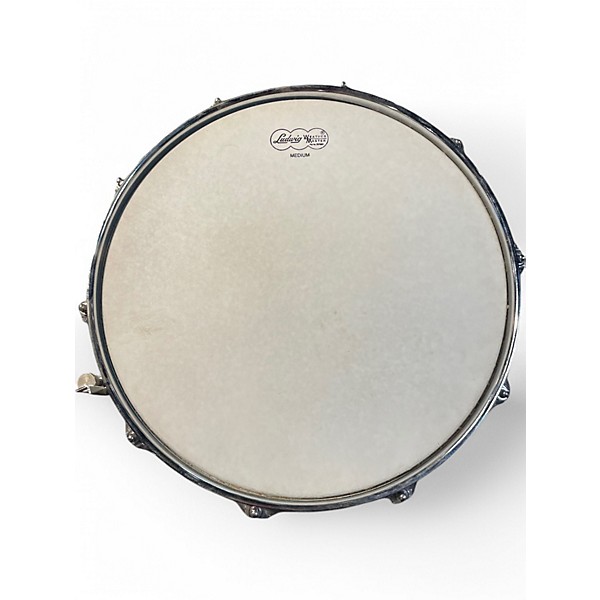 Used Ludwig 5.5X14.5 Black Beauty Snare CHROME OVER BRASS Drum