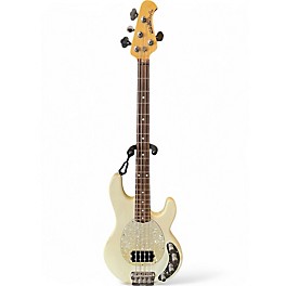 Used 1998 Ernie Ball Music Man Stingray 4 String Vintage White Electric Bass Guitar