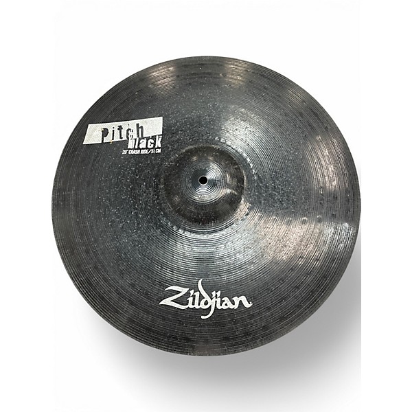 Used Zildjian 20in pitch black crash ride Cymbal