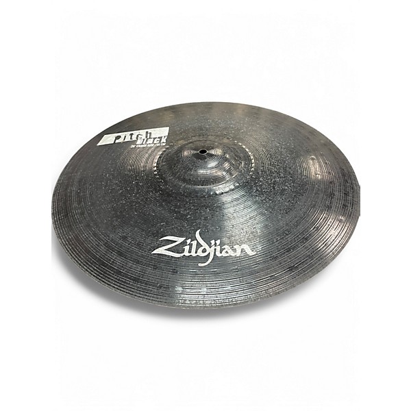 Used Zildjian 20in pitch black crash ride Cymbal
