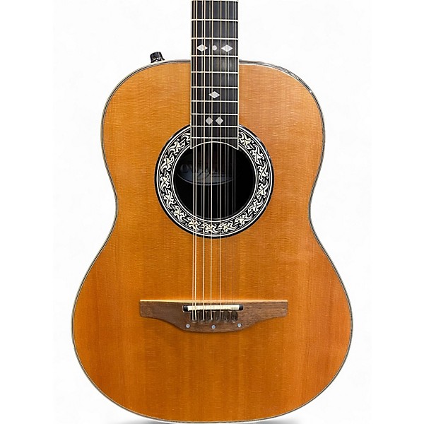 Used Ovation 1618 Vintage Natural 12 String Acoustic Electric Guitar