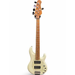 Used Ernie Ball Music Man STING RAY 5 Special HH Antique Ivory Electric Bass Guitar