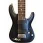 Used Schecter Guitar Research Damien Platinum 8 Satin Black Solid Body Electric Guitar