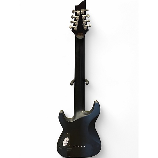 Used Schecter Guitar Research Damien Platinum 8 Satin Black Solid Body Electric Guitar