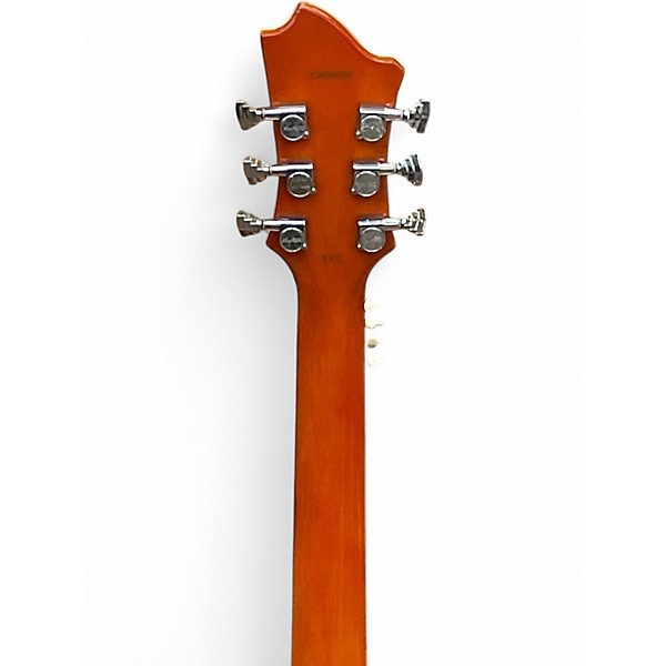 Used Hagstrom SUPER VIKING Orange Hollow Body Electric Guitar