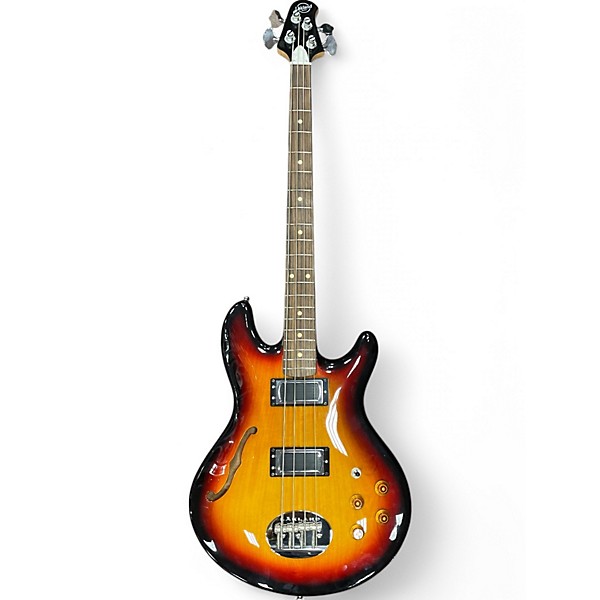 Used Lakland Skyline Hollowbody Brown Sunburst Electric Bass Guitar