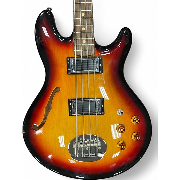Used Lakland Skyline Hollowbody Brown Sunburst Electric Bass Guitar