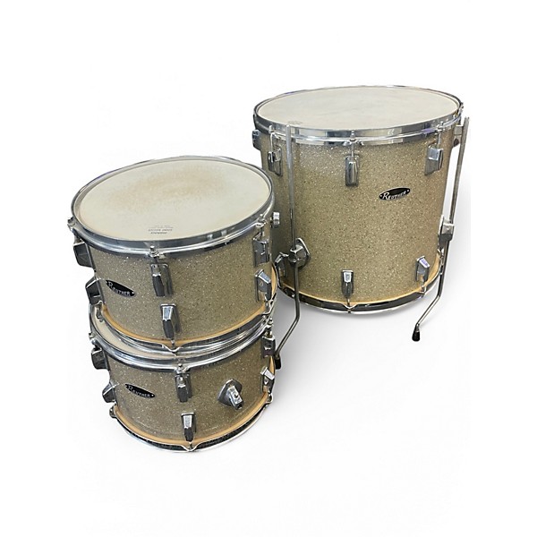 Used Reuther 5 Piece 5 piece shell pack holiday silver sparkle Drum Kit