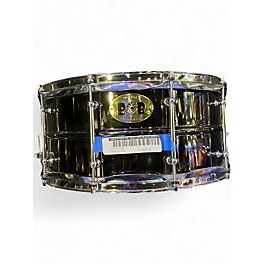 Used Pork Pie 14X6.5 BIG BLACK BRASS Black Chrome Drum