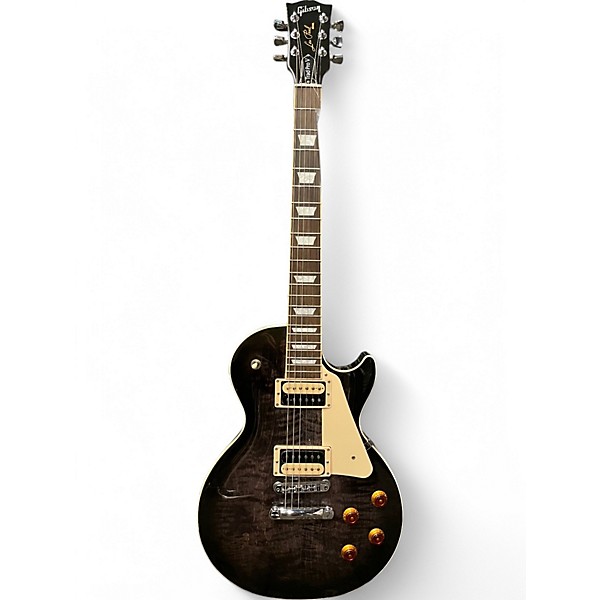 Used 2021 Gibson Les Paul Traditional Pro V Flame Top Ebony Burst Solid Body Electric Guitar,Specials : American Fashion Style Bags On Sale