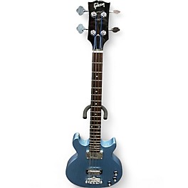 Used 2011 Gibson LES PAUL JR DC BASS Pelham Blue Electric Bass Guitar