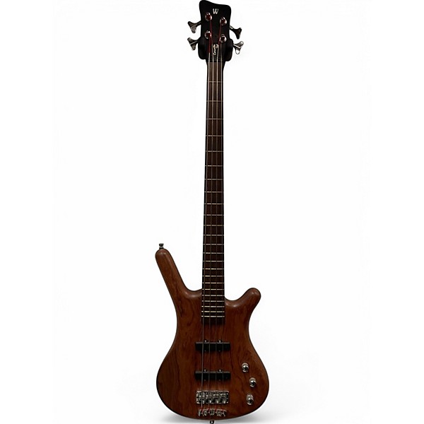 Used Warwick Pro Series Standard Corvette 4 String Natural Bubinga Electric Bass Guitar