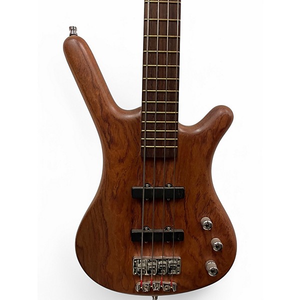 Used Warwick Pro Series Standard Corvette 4 String Natural Bubinga Electric Bass Guitar