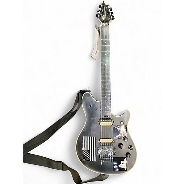 Used 2018 Peavey Wolfgang Standard Black and White Solid Body Electric Guitar