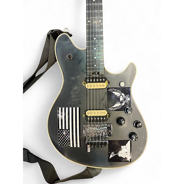 Used 2018 Peavey Wolfgang Standard Black and White Solid Body Electric Guitar