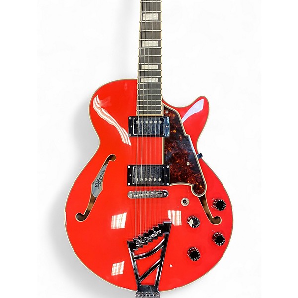 Used D'Angelico Premier Series SS Fiesta Red Hollow Body Electric Guitar