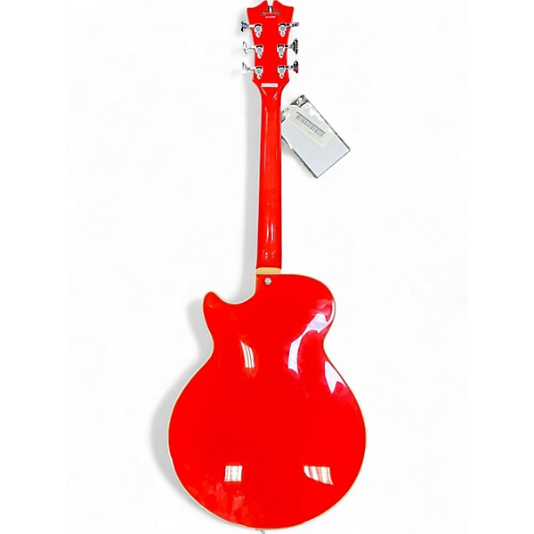 Used D'Angelico Premier Series SS Fiesta Red Hollow Body Electric Guitar