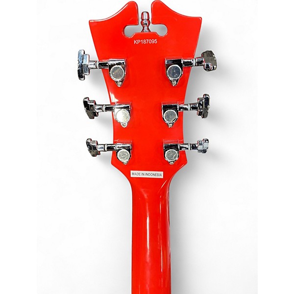 Used D'Angelico Premier Series SS Fiesta Red Hollow Body Electric Guitar