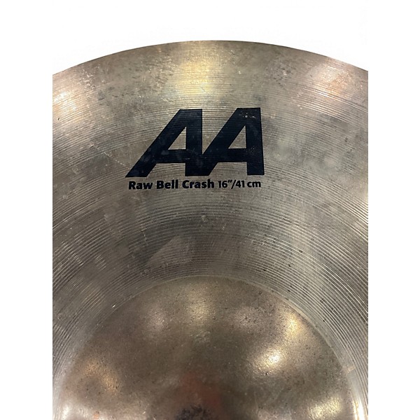 Used SABIAN AA RAW BELL CRASH  Metallic Gold Cymbal