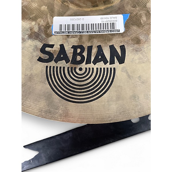 Used SABIAN AA RAW BELL CRASH  Metallic Gold Cymbal