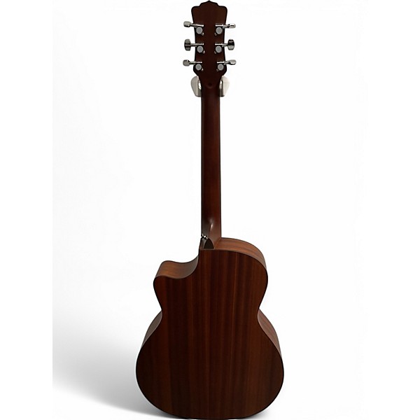 Used Luna Gypsy Tattoo Mahogany Satin Natural Acoustic Electric Guitar