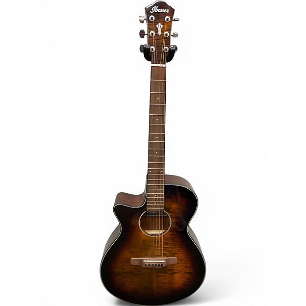 Used Ibanez AEGA70L 3 Color Sunburst Acoustic Electric Guitar