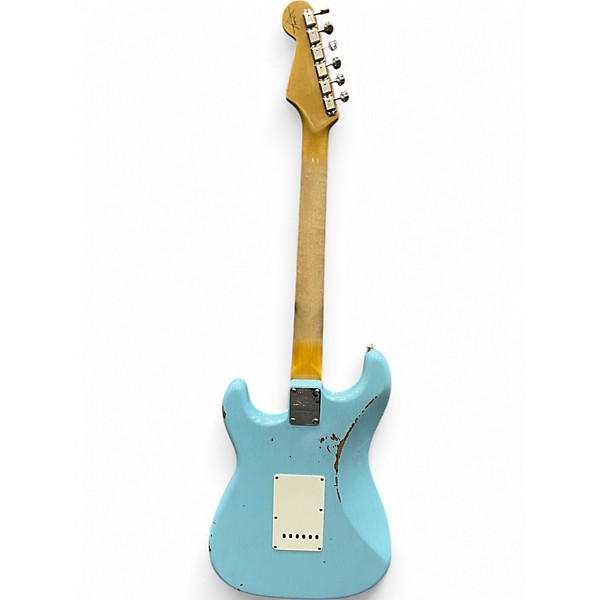 Used 2024 Fender CUSTOM SHOP LATE 62 STRAT REL/CC Daphne Blue Solid Body Electric Guitar