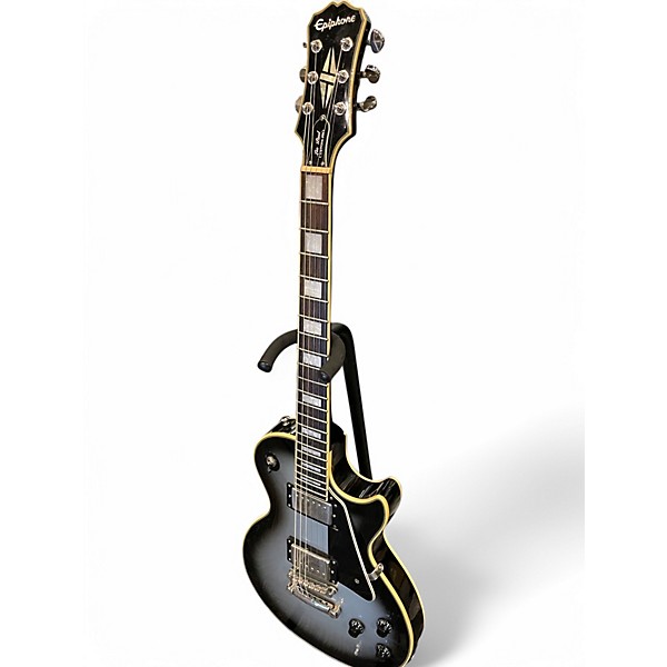 Used Epiphone Les Paul Custom Pro SILVER BURST Solid Body Electric Guitar
