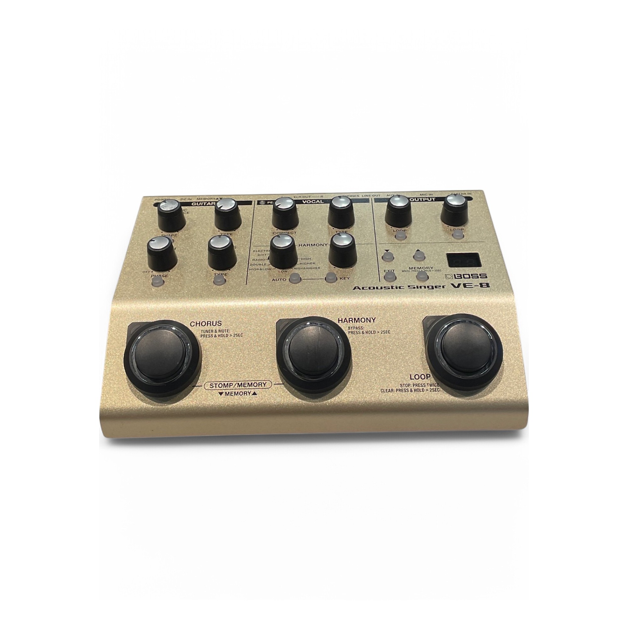 Boss VE-8 Acoustic Singer - Tan for sale online | eBay