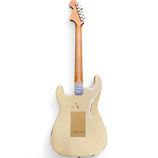 Used Fender CUSTON SHOP LTD RSTD BIGHEAD STRAT CREAM Solid Body Electric Guitar