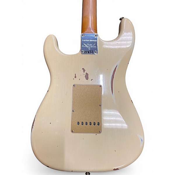 Used Fender CUSTON SHOP LTD RSTD BIGHEAD STRAT CREAM Solid Body Electric Guitar