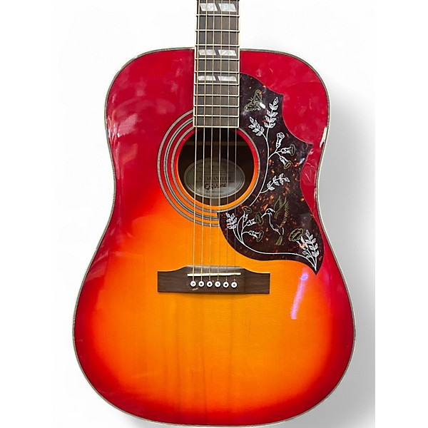 Used Epiphone Hummingbird Cherry Sunburst Acoustic Guitar