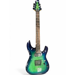 Used Schecter Guitar Research C6 ELITE GREEN Solid Body Electric Guitar