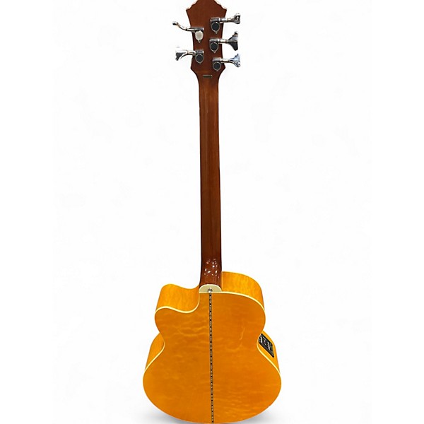 Used Michael Kelly MKDF5 5 String Dragonfly Acoustic Electric Amber Acoustic Bass Guitar
