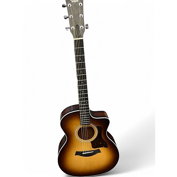 Used Taylor 214CE-K SB Brown Sunburst Acoustic Electric Guitar