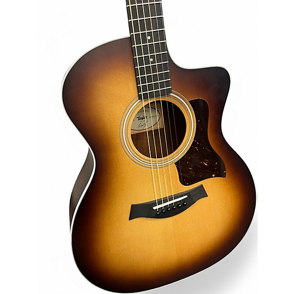 Used Taylor 214CE-K SB Brown Sunburst Acoustic Electric Guitar