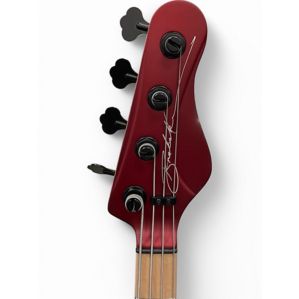 Used Brubaker JXB-4 USA  RED VELVET Electric Bass Guitar