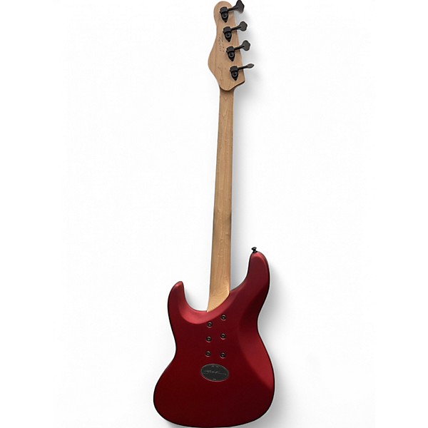 Used Brubaker JXB-4 USA  RED VELVET Electric Bass Guitar