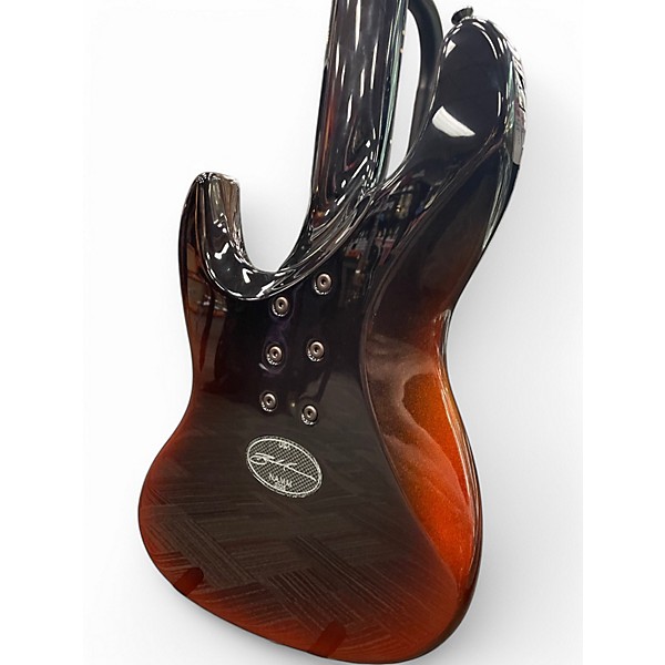 Used Brubaker JXB-USA-5 RUST BURST Electric Bass Guitar