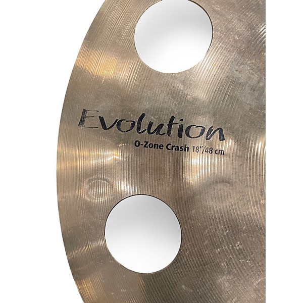 Used SABIAN 18in HHX Evolution O ZONE CRASH Cymbal