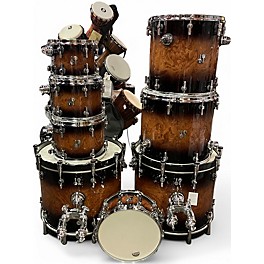 Used SONOR 8 Piece SQ2 8 Piece Shell Pack Walnut Fade Drum Kit