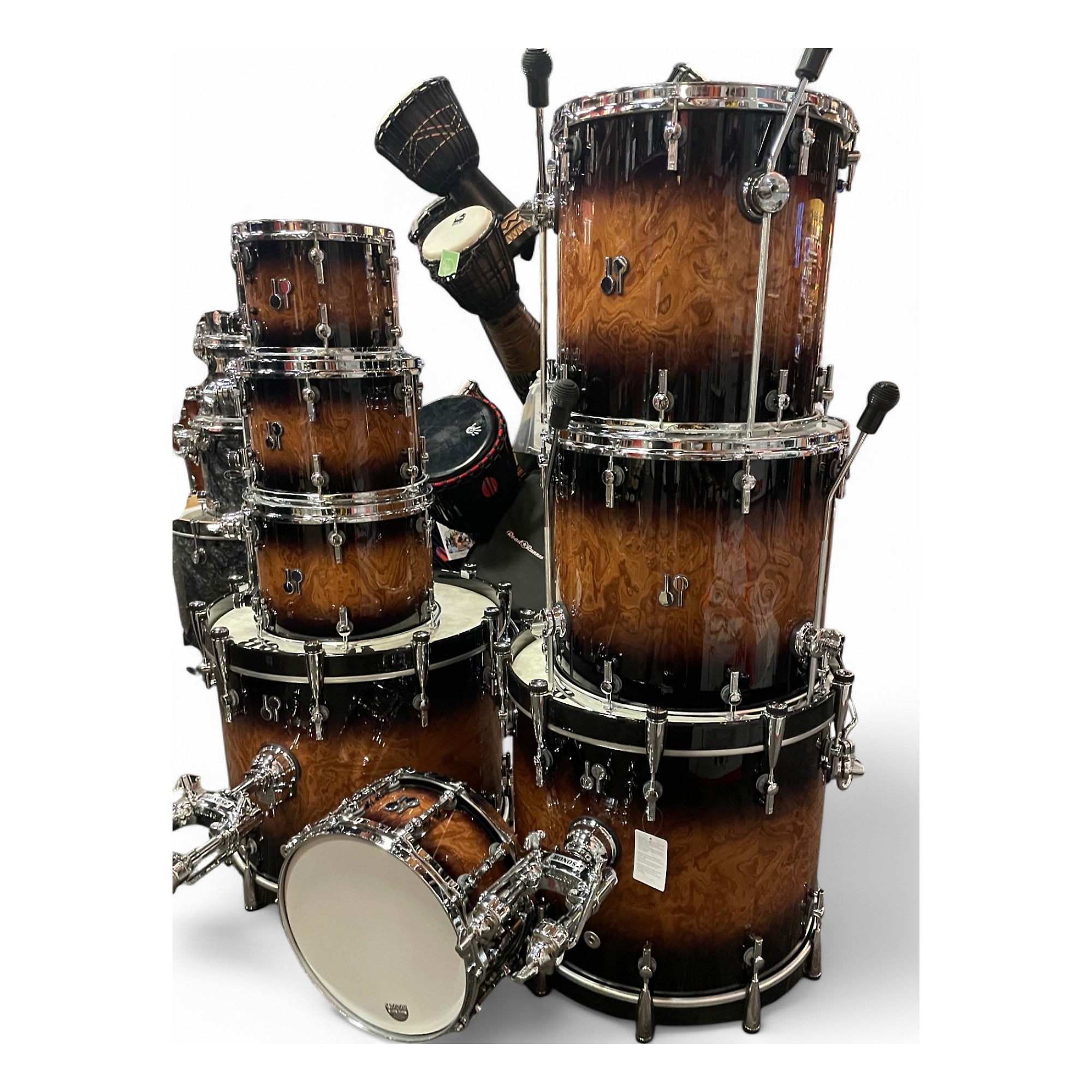 お買い得商店街 SONOR Used Used Walnut Pack Shell Piece 8 SQ2 Piece 8 SONOR カービング