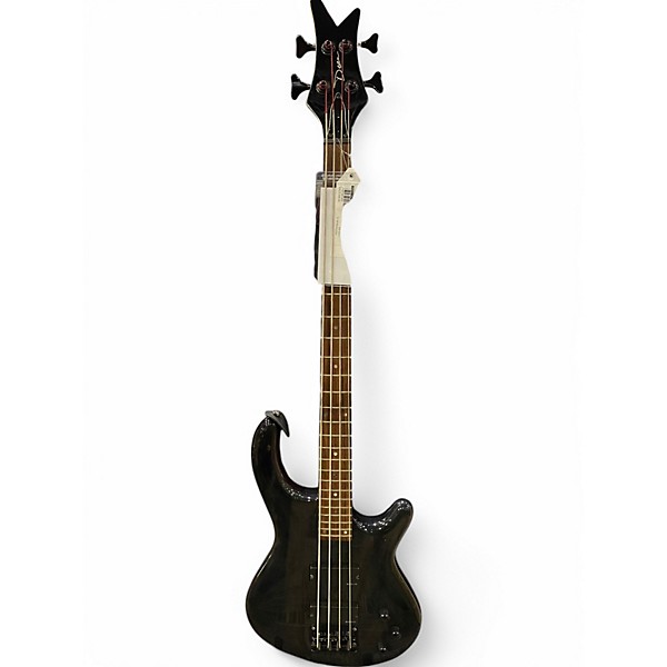 Used Dean HARDTAIL 4 STRING BASS Trans Black Electric Bass Guitar