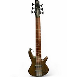 Used Ibanez SIX STRING BASS Mahogany Electric Bass Guitar
