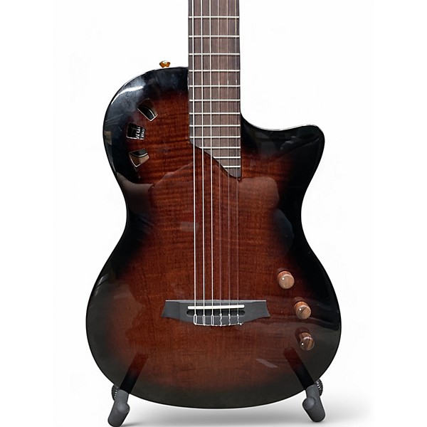 Used Cordoba Stage Brown Sunburst Classical Acoustic Electric Guitar